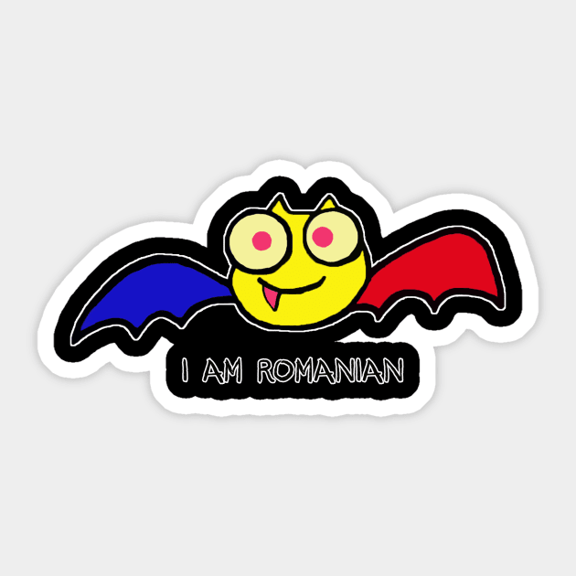 I am Romanian Sticker by Junnio